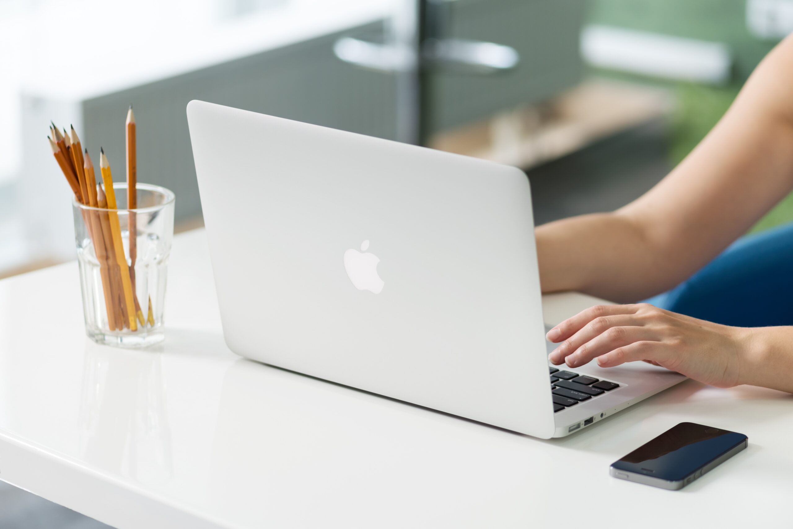 The Louis Vuitton website displayed on an Apple Macbook Pro Stock