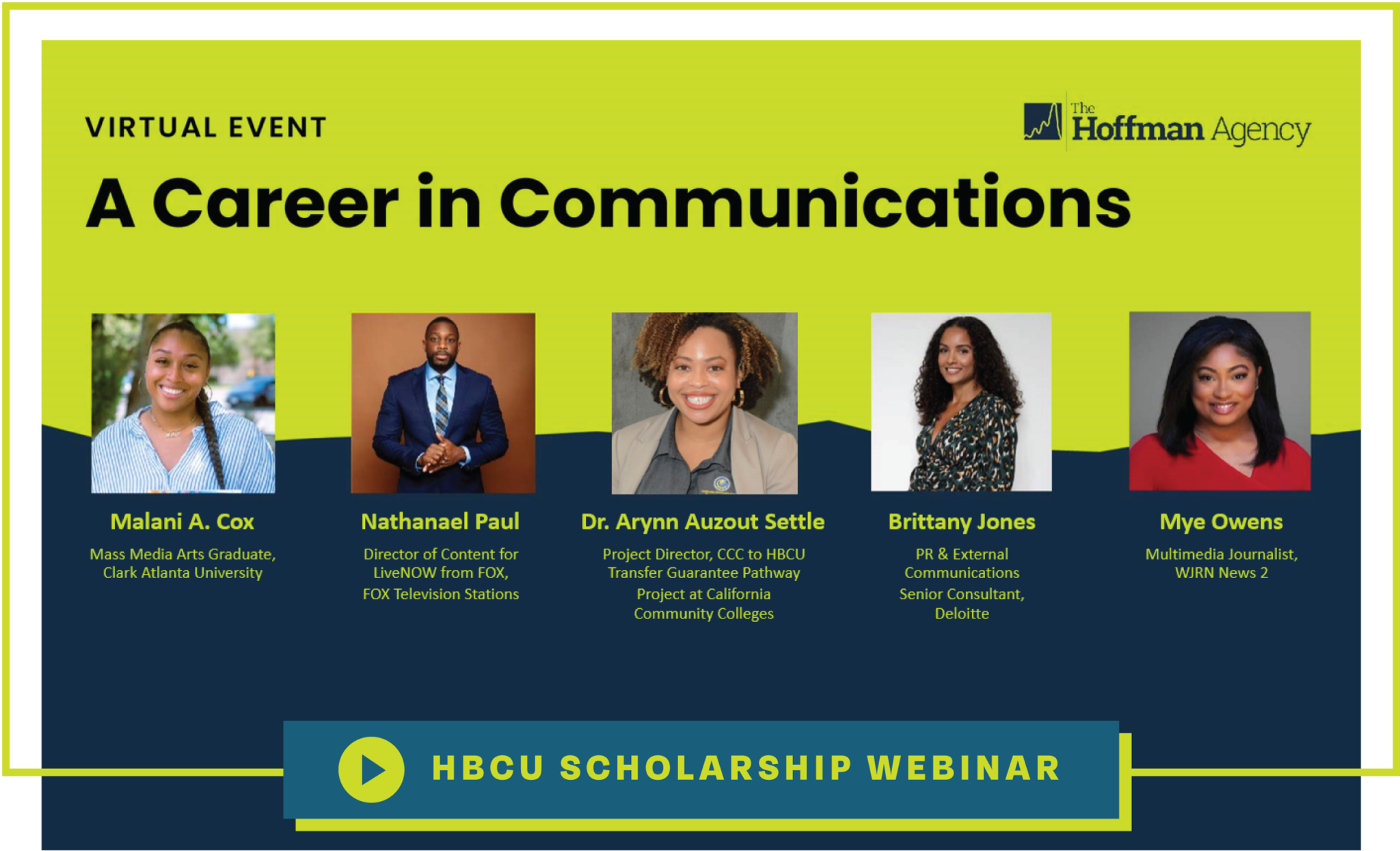 HBCU Scholarship For Communications Students | Hoffman Agency